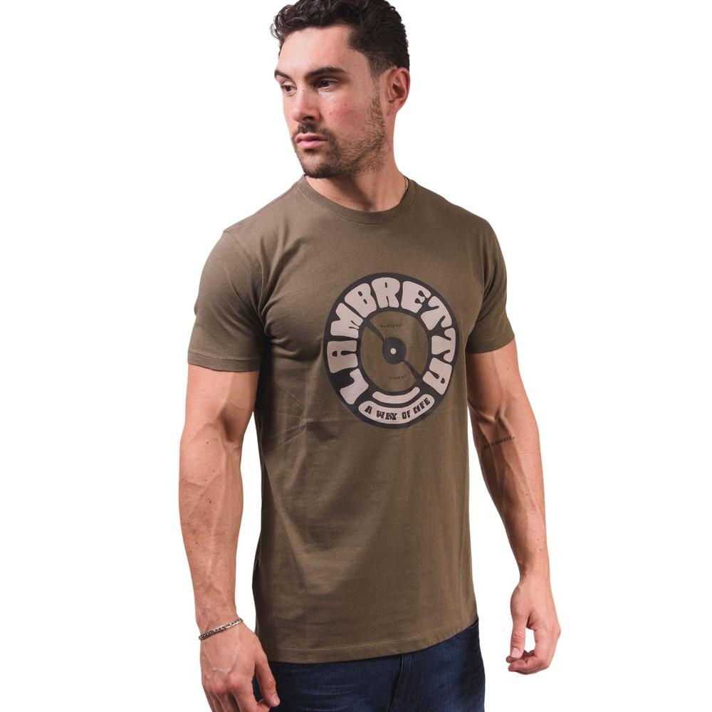 Lambretta Mens Vinyl Record T-Shirt