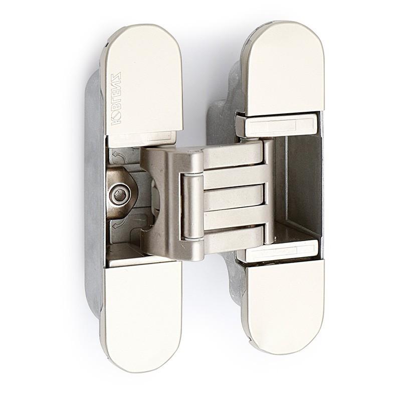 KOBLENZ - BISAGRA INVISIBLE KUBICA K6300 NIQUEL SATINADO REGULACION 3D. 60Kg/3BIS. 130X88mm.