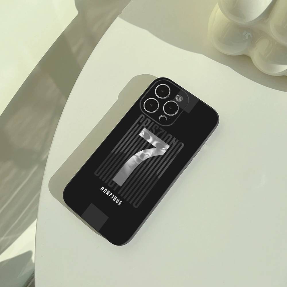 7-No7-C-R-7-Ronaldo Phone Case For iPhone 17,16,15,14,13,12,11 Pro Max,16Plus,XS Lightweight and Practical Soft Black Cover