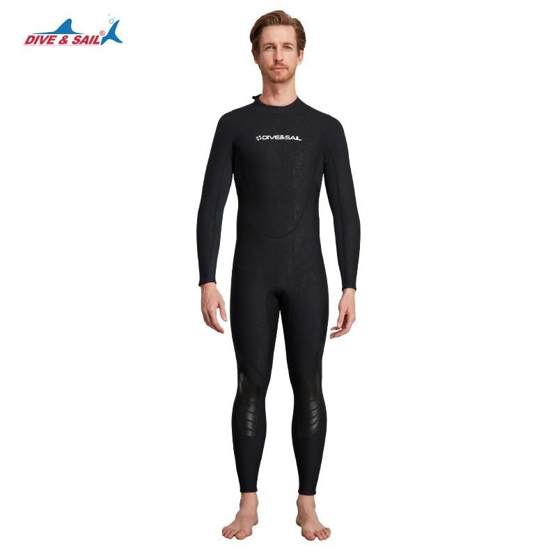 Diving Suit 1.5MM Thermal One-piece Long-sleeved Snorkeling Cold Outdoor Surfing Thick M