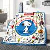 Snoopy'S Colorful Adventures Blanket Soft Throw Blanket For Home Bedroom Bed Sofa Travel Office Solid Christmas Blanket