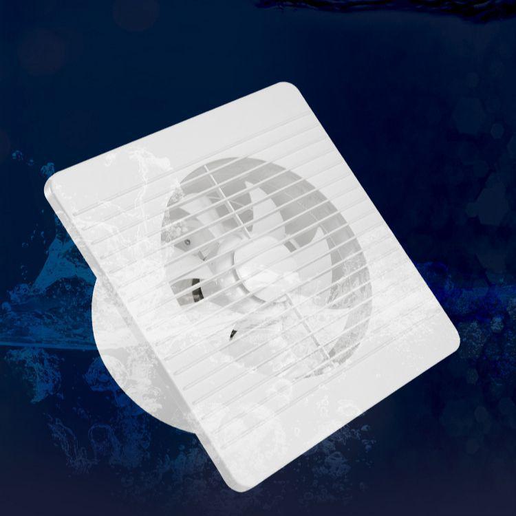 6-inch Bathroom Wall Exhaust Fan, Window-Type Ventilation for Toilets and Kitchens.
