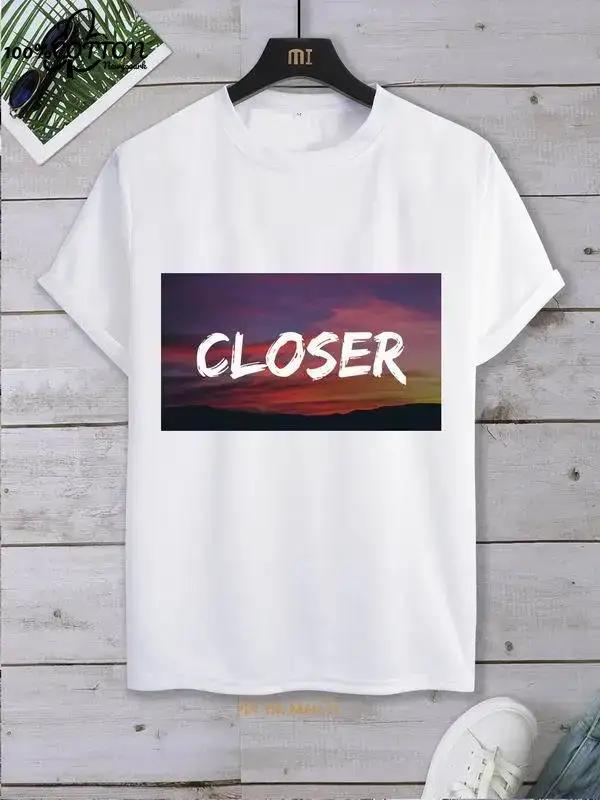 Outer  SPACE X  T-Shirt  Earth, Cool Summer  Short-sleev  T Shirt for Men Kawaii Clothes Y2k Tops  Streetwear