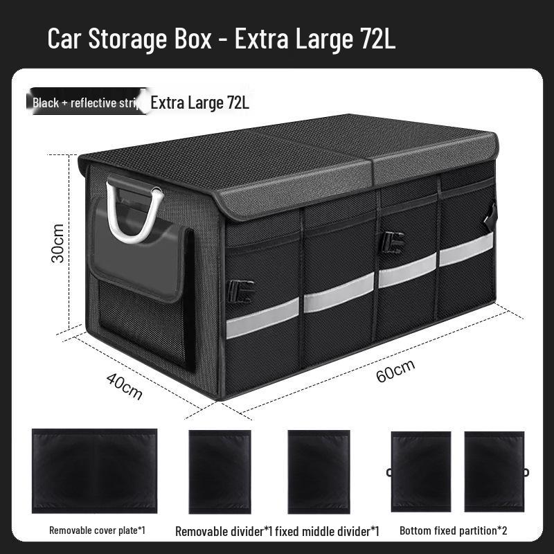 Folding Outdoor Car Trunk Organizer Box - Oxford Cloth