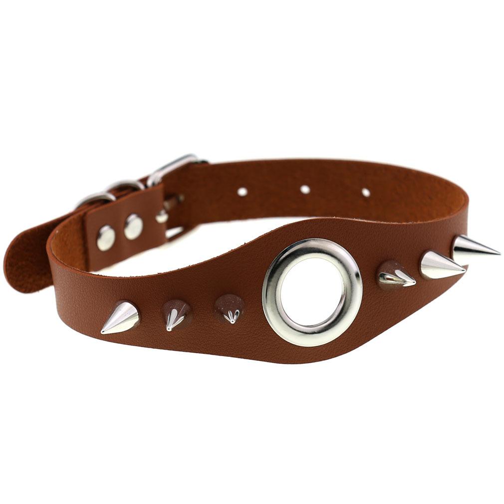 Black Spiky Choker Collar For Girls  Emo  Punk Goth Necklace Neck Strap Cosplay Chocker Gothic Accessories