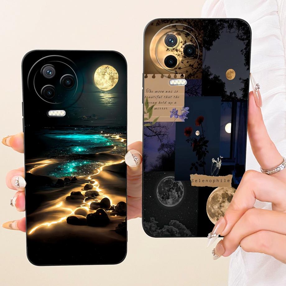 Fashion Painting Phone Case For Infinix Note 12 Pro 12 G96 12i Note12 2023 VIP Funda Soft Silicone Bow Pattern Cartoon Cat Cover