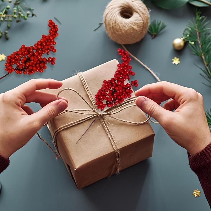 10pcs Vibrant Red Artificial Berries for Christmas Tree - DIY Holiday Decor, No Power Needed