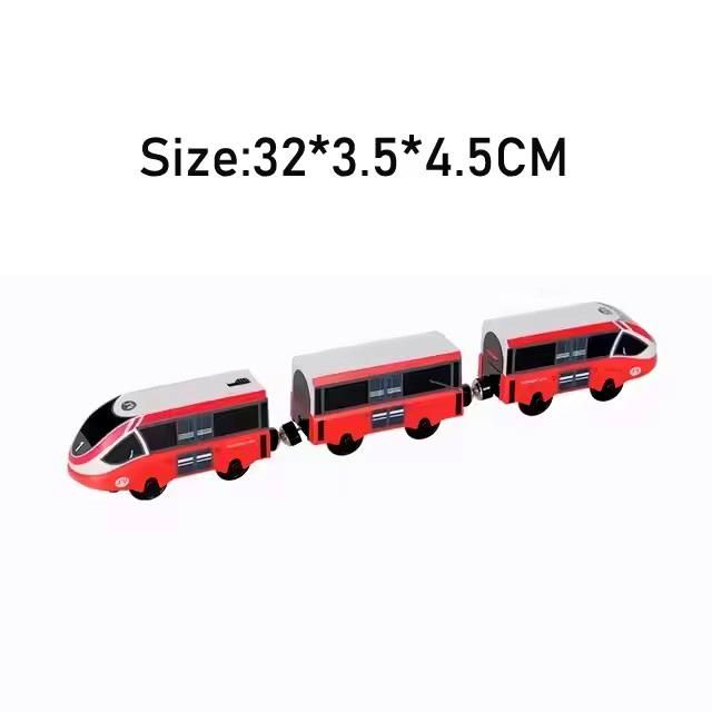 Magnetic Train Toys Wooden Railway Tracks Accessories Locomotive Diecast Slot Fit for All Wood Brand Wooden Tracks Toys For Kids
