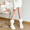 1 Paar Winteroutfits Elegante Bekleidungsaccessoires Weiche Textur Beinstulpen Niedliches Plüschdesign Hohe Elastizität Schwarz/Weiß