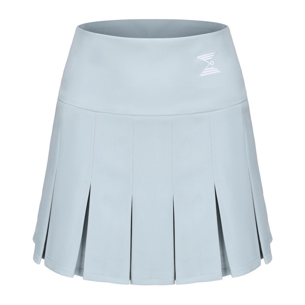 E.PARCA Vertical Pouch Pleated Skirt (Sky Blue)