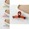 Elegant Retro Geometric Frosted Hair Clip Colorful And Unique Hair Claw For Girls