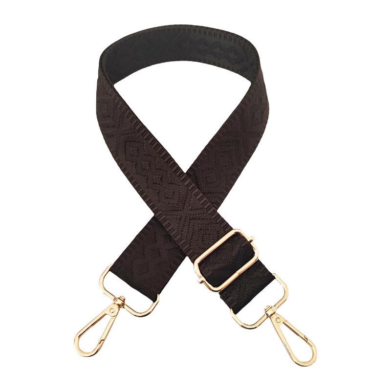 3,8 cm Diamantprydd Enfärgad Bred Axelrem/Axelremsväska för Väskor