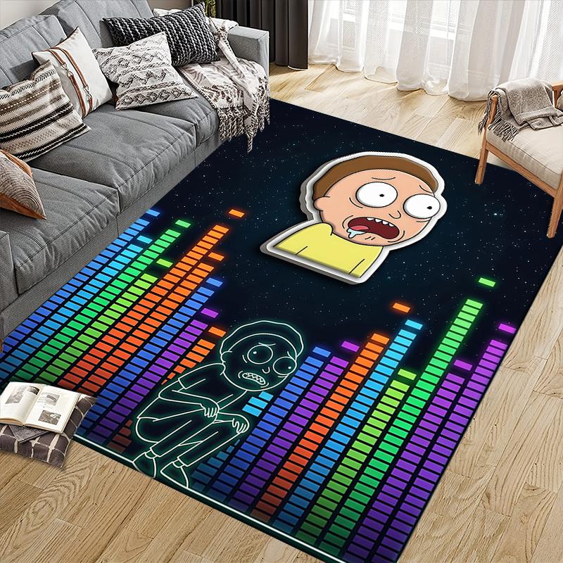 Morty Home Sofa Decoration for Living Room & Bedroom, Non‑Slip Play Flannel Floor Mat for Game Room