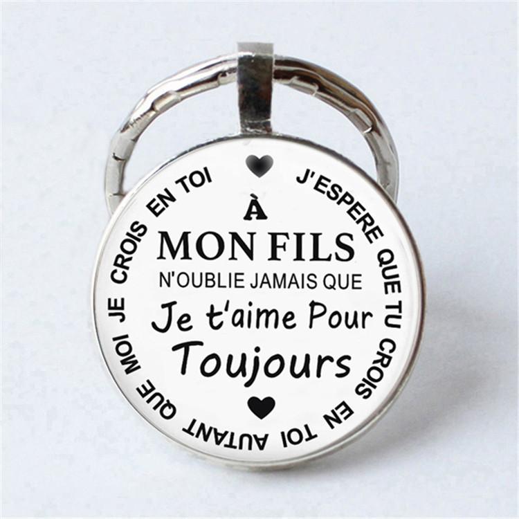 Keychain Accessories Pendant Floral Thanksgiving Text Good Friends Retro Personalized Keychain Gift Pendant