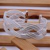 Fine   Copper Bangles Bracelet Charms Heart Open For Women Lady Jewelry Adjustment Cuff Wedding Gift