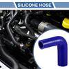 X AUTOHAUX 1 styck Innerdiameter 25-32mm Längd 102mm 90 Grader Blå Silikonslang