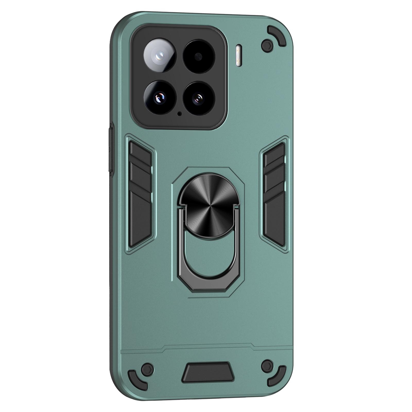 

Для Xiaomi 15 Чохол PC+TPU Захист від падінь Чохол для телефону з кільцем-підставкою Green