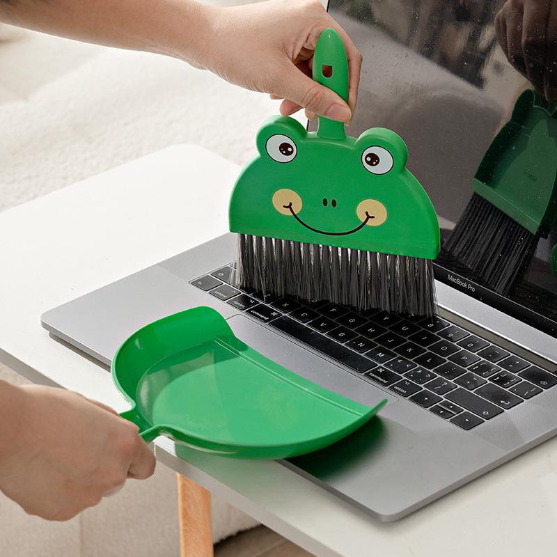 Cartoon Mini Broom And Dustpan Set, Desktop Cleaning Brush And Broom Combination, Household Desktop Dust Removal Tool