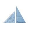 Concise Ruler Color Triangle Ruler Set 15cm Blue 118428