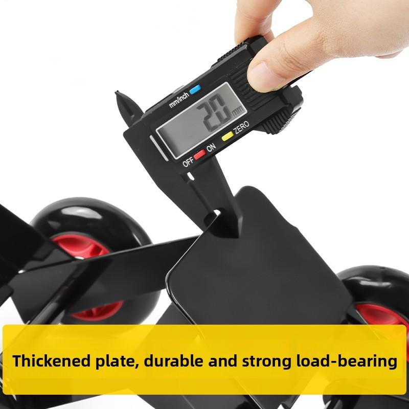 Flat Tire Towing Dolly - Compact, Heavy-Duty, Universal Fit for Cars, Easy To Use, Perfect Roadside Tool for Flat Tire Movement