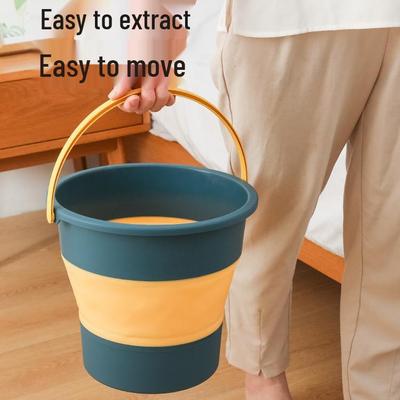 Portable Multi-Functional Folding Bucket: Ideal for Car Wash, Fishing, Home, and Sketching Brushes