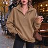 Women's Casual Loose Fit Sweatshirt with Pocket for Workout and Daily Wear