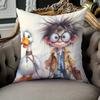 Funny Boy Cushion Cover Cartoon Goose Pillow Case Creative Art Home Decor Kids Room Living Room Sofa