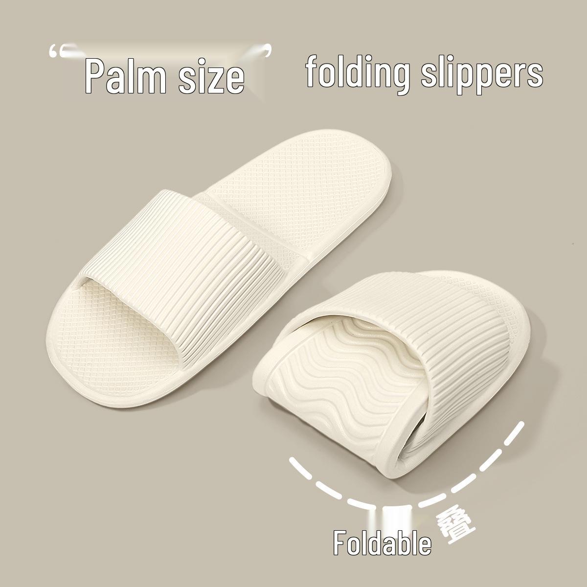 

Готельні тихі легкі нековзкі складні дорожні капці, ЕВА, Чотири сезони, Одноразові. 38-39 білий