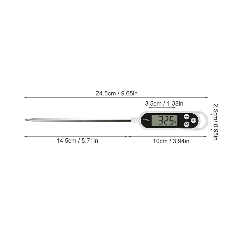 TP300 High-Precision Kitchen Probe Thermometer for Food, Water, and Oil Temperature Measurements