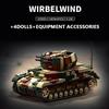 Heavy Tank Destroyer Armored Vehicle Building Blocks Model Kit DIY Bricks Collection Educational Toy Gift For Children Boys