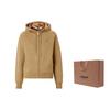 Burberry Women's Letter Graphic Cotton Blend Zip Hoodie Honey 80615551