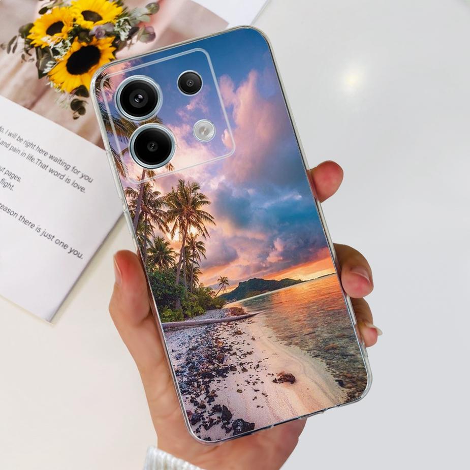 For Xiaomi Poco X6 Pro 5G Case New Fashion Painted Cover Clear Silicone Soft TPU Phone Case For Xiaomi Poco X6 Pro PocoX6 Bumper