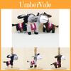 Adorable Plush Donkey Keychain Soft Short Plush Cute Animal Bag Charm 15cm
