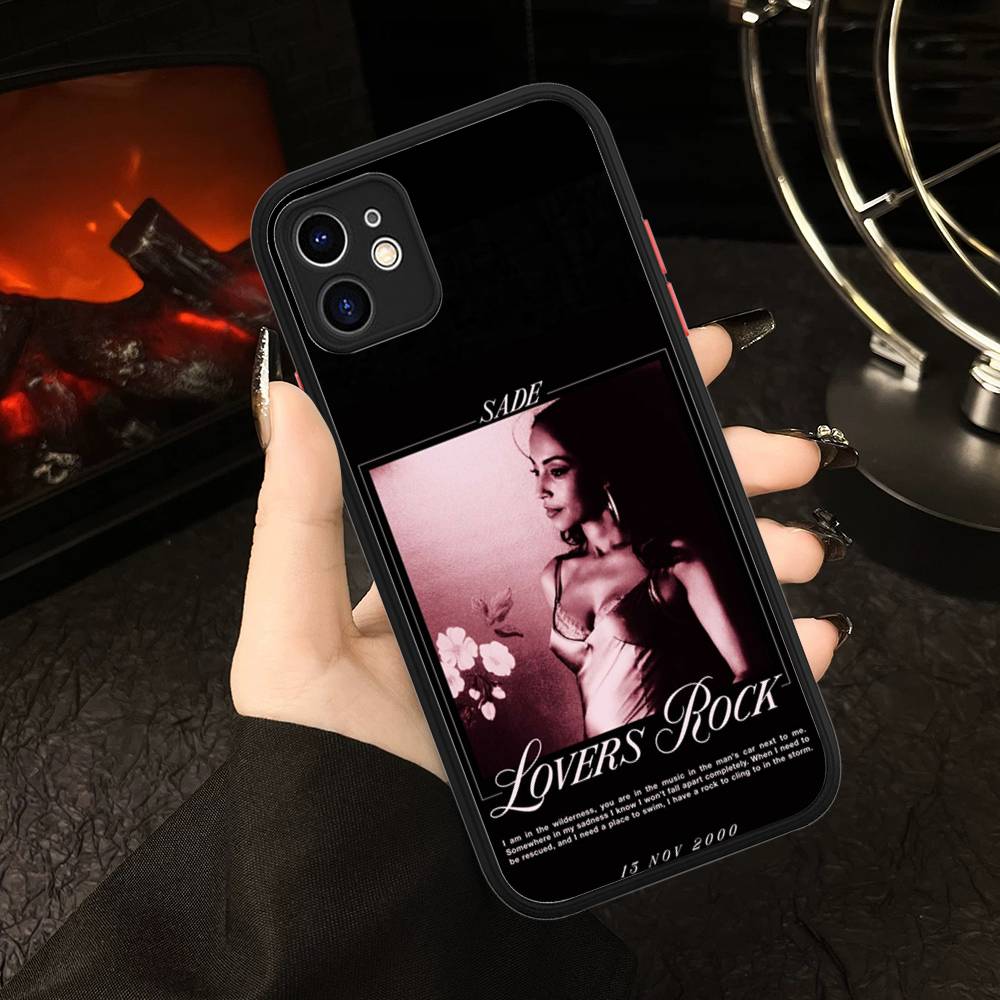 Singer Sade Adu Phone Case For IPhone 13 12 X XS MAX Pro Max 16 15 11 14 Pro Max Shockproof Matte Cover