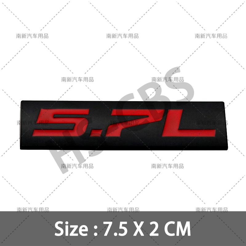 

3D Metal 4.0L 4.6L 4.7L 5.0L 5.3L 5.7L Car Rear Trunk Emblem Badge For Jepp Dodge Volvo Ford Cadillac Chevrolet Honda Toyota