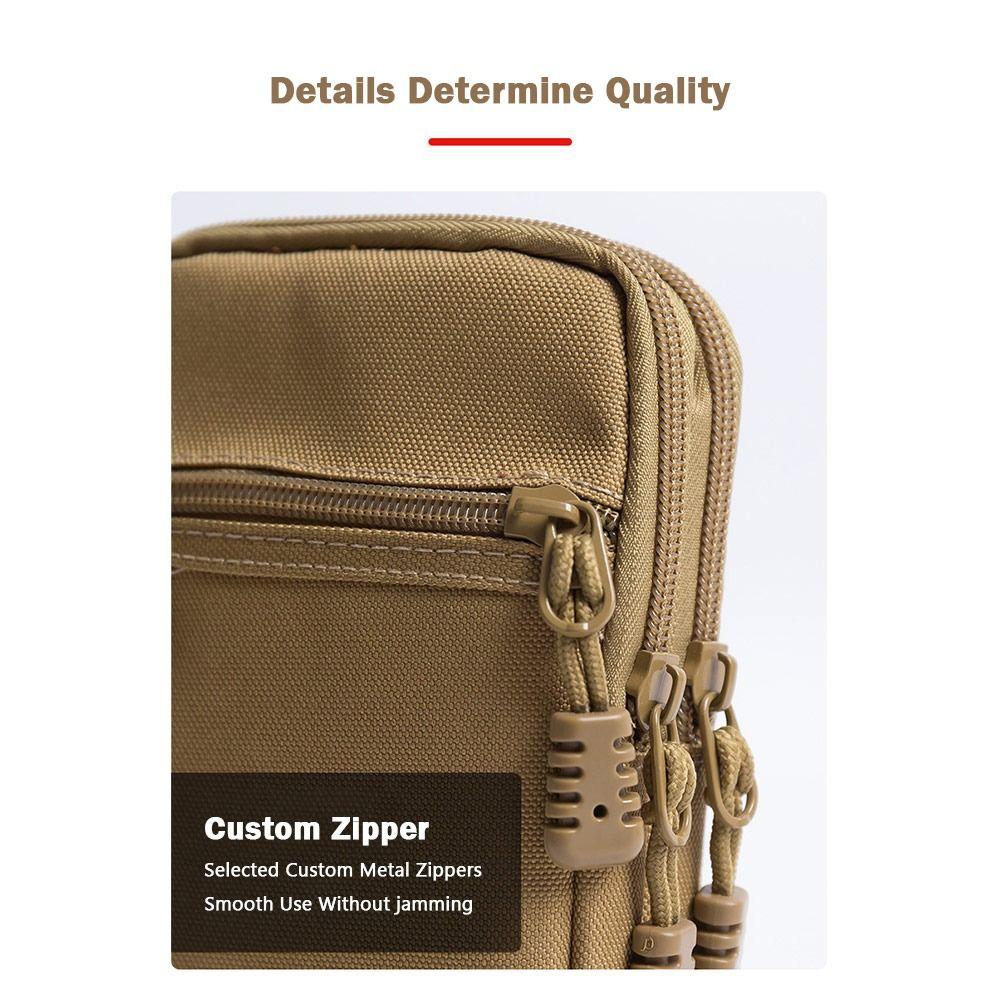 1Pcs 7 Inch Belt Waist Bag Wear-resistant Mobile Phone Bag Durable Phone Pouch  for Outdoor Camping