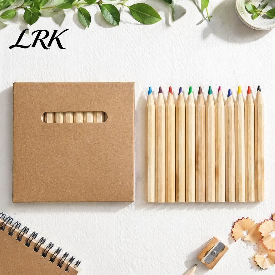 Smooth Sharpening Pencils 12PCS Colored for Kids, Bright Drawing Pencils, Art Basic Color Creation Wooden Coloring Book And School Supplies Long