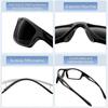 Occhiali da sole sportivi, Occhiali da sole sportivi polarizzati con protezione UV400 e montatura infrangibile in TR90 per Pesca, Guida, Golf, Corsa, Ciclismo, Campeggio Nero