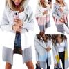 Ladies Long Hooded Cardigan Knitted Sweater Coat For Winter Casual Plus Size Style