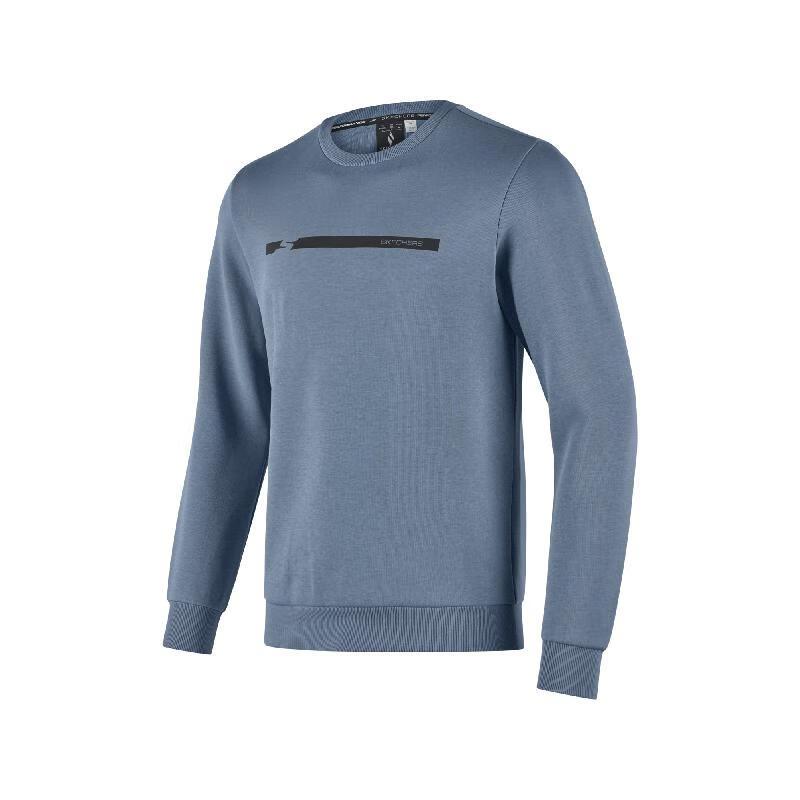 Skechers Sportswear Trendy Fashion Fitness Training Comfortable Breathable Casual Pullover Long Sleeve Hoodie Men hoodies Blue P324M024-011T M
