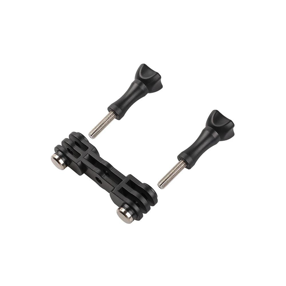 

Двойной адаптер для крепления GoPro Hero 12 11 10 9 8 7 6 5 4 SJCAM AKASO Insta360 X2 X3 DJI Osmo аксессуары для экшн-камер