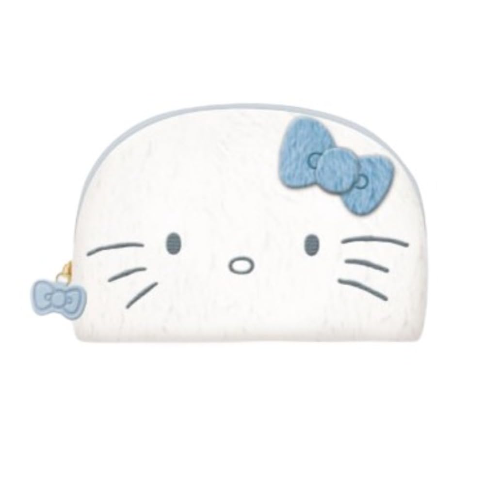 

Marimo Craft Round Pouch WH Light Blue Hello Kitty W165×H110×D40mm BLKT-051