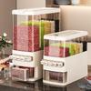 Press-Type Multi-Grain Storage Bin, Food-Grade Sealed Jar for Rice & Beans