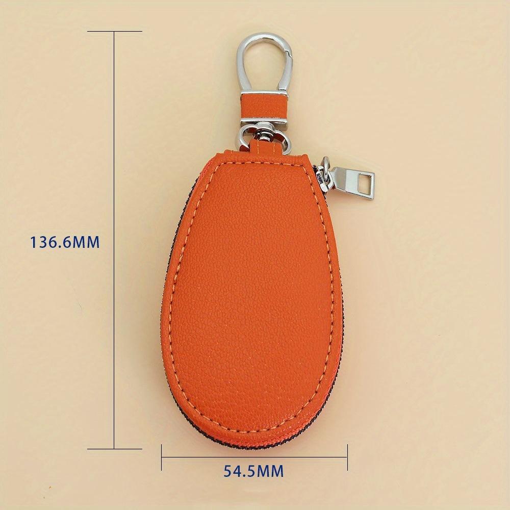 Men PU Leather Key Bag Multifunctional Portable Key Storage Bag Women Lamb Pattern Key Pouch Keychain Organizer Wallet Pocket