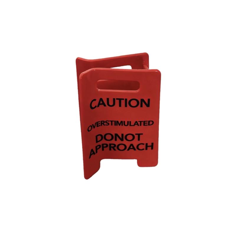 Funny Hair Claw Clip Overstimulated Sign Design Hairpin Fashion Hair Accessory for Long Time Wear Various Occasion