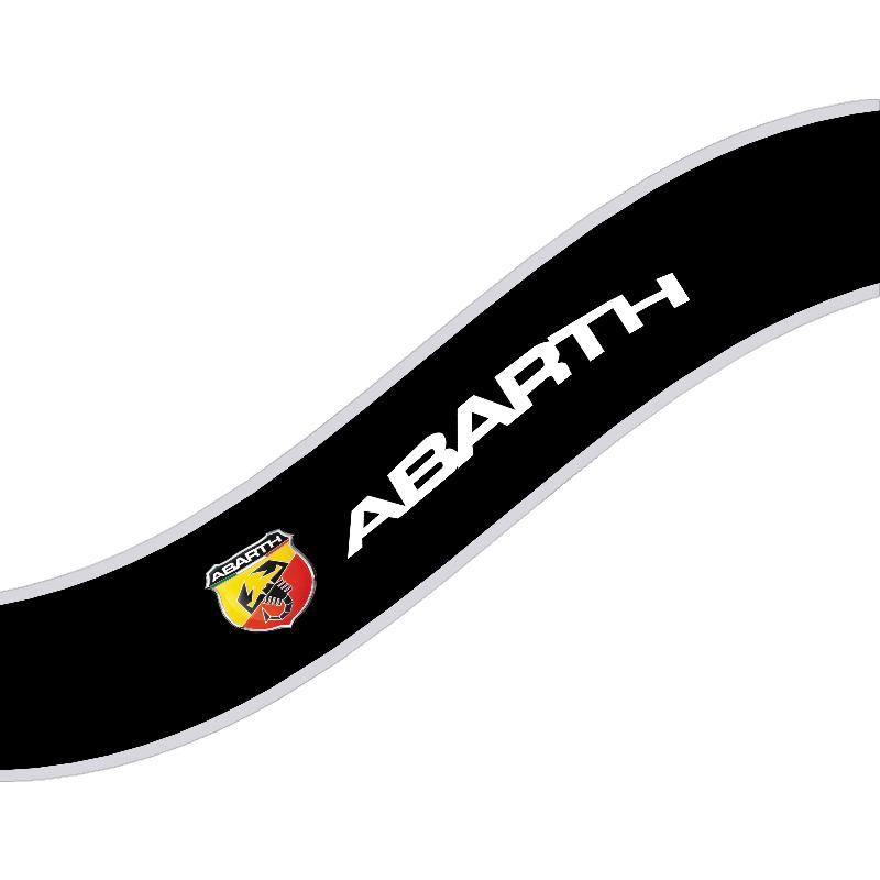 Abbas LOGO Emblem Auto Frontscheibenaufkleber Vorne und Hinten Dekorativ für Fiat Abbas 500 500L 500X 124 Aegea MobiPanda Tipo Sedici Centoventi Qubo