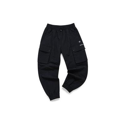 Athletics Side Pocket Woven Cargo Tapered Pants Women Pants Deep-Black A11W211802FBK
