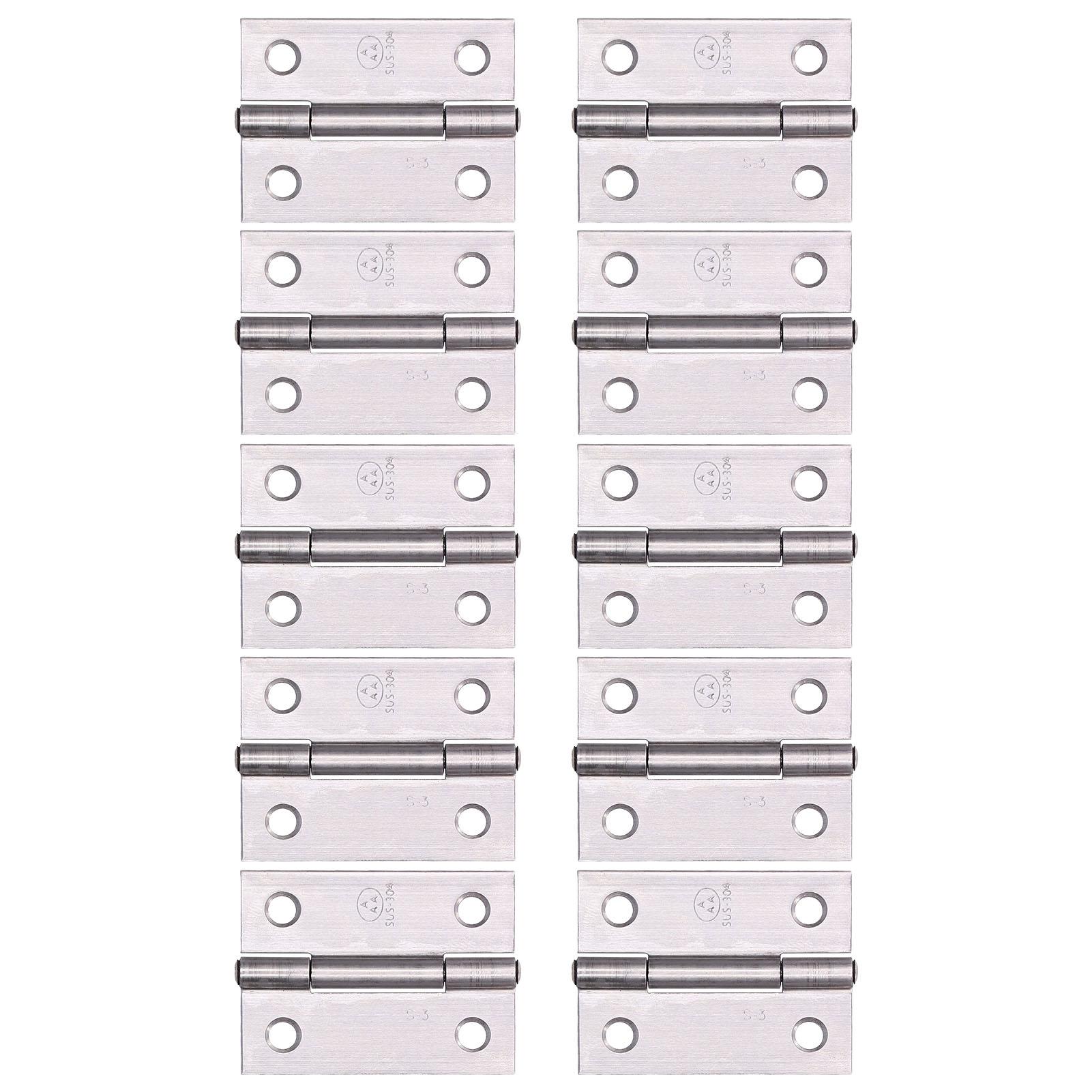 

10 шт. 2-дюймовые петли из нержавеющей стали 304, пружинные петли, бытовая фурнитура, аксессуары для дверей