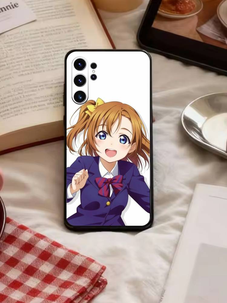 Love Live-Kousaka Honoka Phone Case For Samsung S26,S25,S24,S23,S22,S30,S21,Ultra,Plus,FE 5G Black Soft Cover