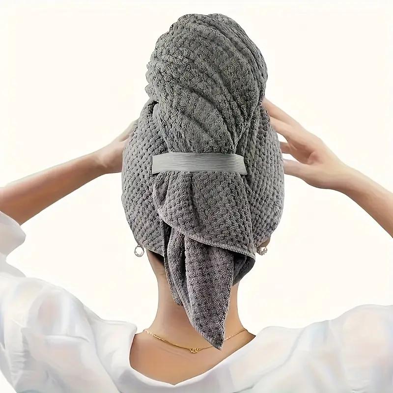 1PCS Shower Cap Magic Microfiber Hair Quick Drying Dryer Towel Bath Wrap Cap Quick Hat Turban Dry shower cap hair bonnet